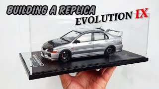 Building A Replica Model Car Mitsubishi Lancer Evo 9. 1/24 Scale, Part 1/2