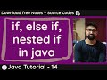 If, else if and Nested if else statement in java