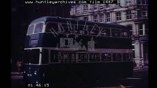 Bradford's trolleybuses, 1960's. Archive film 1447