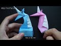 hello malinda origami tutorial unicorn bust eileen tan ｜【折纸教程 哈喽玛琳达】独角兽头像