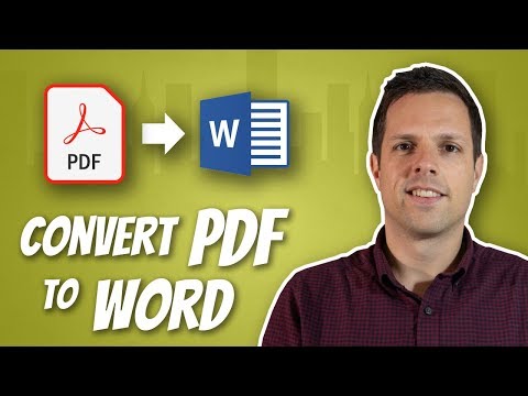 Cómo convertir un PDF a un documento de Word y editarlo