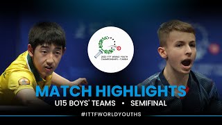 Chulong Nie vs Flavien Coton | U15 Boys' Teams Semifinal | ITTF World Youth Championships 2022