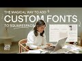 How to Add Custom Fonts to Squarespace: The Easiest Way