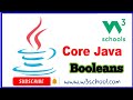 Booleans||java core w3school  full course