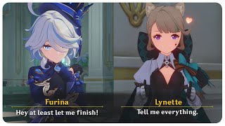 Furina Compliments Lynette (Cutscene) Lynette Hangout Event | Genshin Impact 4.5