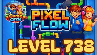 Pixel flow© - Level 738 - solution - walkthrough