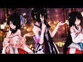 mmd 桃源恋歌 tougen renka three kurumi