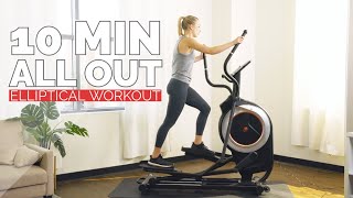10 Min All-Out Elliptical HIIT Workout