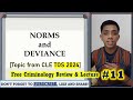 (TOS Topic) DEVIANCE and NORMS | Criminology Review & Lecture #11