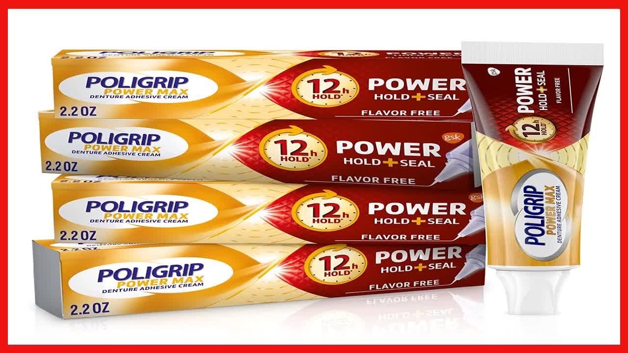 Great Product - Poligrip Power Max Power Hold Plus Seal Denture ...