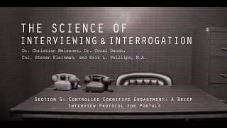 Section 5: Controlled Cognitive Engagement--A Brief Interview Protocol for Portals