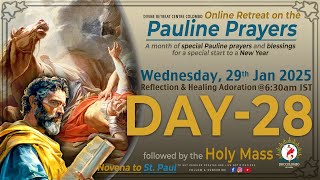 (LIVE) DAY - 28,Pauline Prayers; Novena to St.Paul - spl start to New Year | Wed | 29 Jan 2025 |DRCC