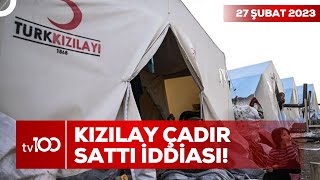 Ahbap, Depremzedeler için Kızılay'dan Çadır Satın Aldığını Doğruladı! | Ece Üner'le Tv100 Ana Haber