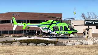 AirLife Denver's Bell 407 HP Helicopter Takeoff