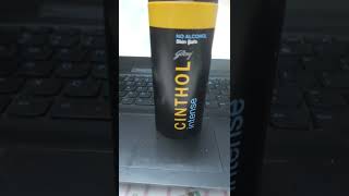 Cinthol Intense Deodorant|Skin Safe|No Alcohol #shorts