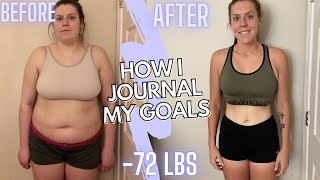 HOW I JOURNAL MY GOALS | My Weight Loss Journey | Journaling for Weight Loss \u0026 Mental Health