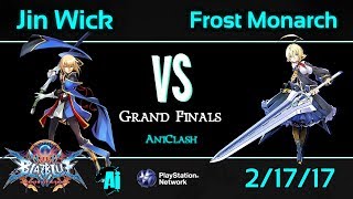 AniClash 60 - Frost Monarch (Es) vs. Jin Wick (Jin) Grand Finals - BBCF Blazblue CF