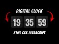 Digital Clock With Real Time | HTML, CSS & JavaScript
