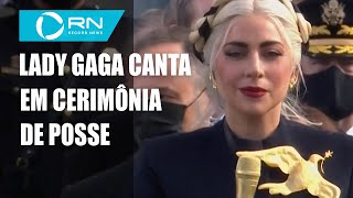 Lady Gaga canta em cerimônia de posse