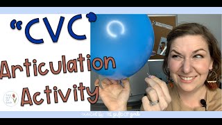 Balloon POP! CVC Word Articulation Activity for Speech Therapy