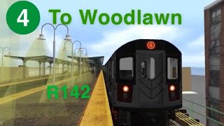 OpenBVE HD 60 FPS: R142 4 train from Crown Heights-Utica Ave to Woodlawn