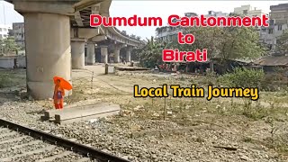 Dumdum Cantonment to Birati local train journey #trainvideos #trainjourney #emu #localtrain #vlog