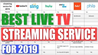 Best Live TV Streaming Services  for 2020 | YouTube TV Vs Hulu + Live TV, Sling, ATT, Fubo, Philo