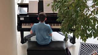 Don't Stop Believing by Journey, performed by 13 year-old volunteer pianist