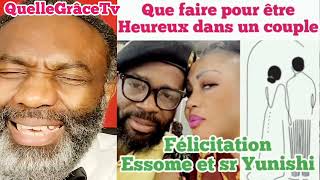 Fr Jf ifonge : Que faire pour être heureux dans un couple? Bravo à Essome et sr Yunishi.