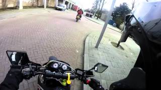 Ride on a KTM Duke 125 and qingqi 200cc motorcycle