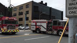 White plains Fire recuse 88 and Fairview Fire E-175 backing into White Plains fire headquarters