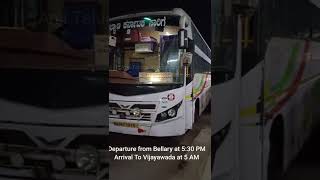 Bellary To Vijayawada KKRTC Non AC Sleeper Bus #shorts #shortsfeed #yt20 #ytshorts