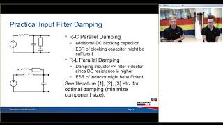 Webinar: Input Impedance and Filter Stability of DC/DC Converters