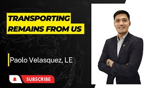 Transporting human remains from US other western countries back to the Philippines
