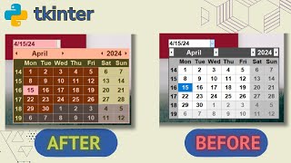 A Custom Date Picker with Python Tkitner