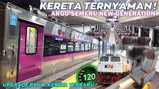 UPGRADE KERETA EKSEKUTIF MEWAH SURABAYA JAKARTA !! Perjalanan Perdana KA Argo Semeru New Generation