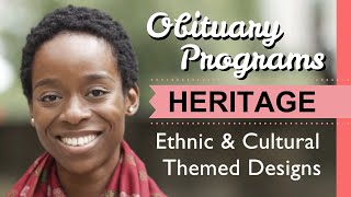 Obituary Programs Cultural Ethnic Designs - Obituary Template