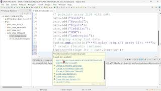 JA29: Utilize Java Iterator with ArrayList Collection