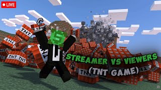 Minecraft, But It's Streamer VS Viewers... (TNT Game)