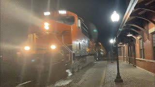 BNSF 7281 leads a northbound H-CDTGAL at Gainesville, TX (August 4, 2021)