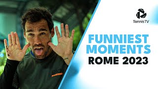 Medvedev Dancing, Underarm Serves & Rainy Trophy Ceremonies 😂 | Rome 2023 Funniest Moments