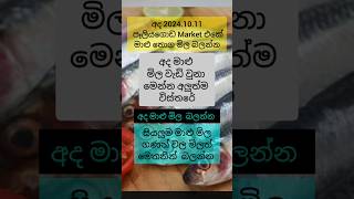 2024.10.11 අද මාළු මිල වැඩි වුනා fish price list #fish #fishprice #fishmarket #fishing #peliyagoda