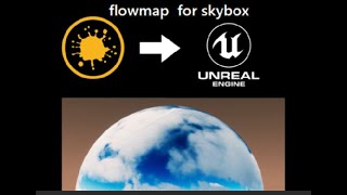 （Environmental vfx  skybox Technical test ）Mari to Unreal  flowmap