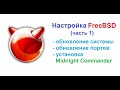 Настройка FreeBSD (часть 1). Обновления, установка MidnightCommander.