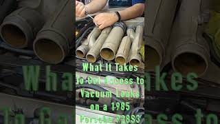 How To Remove The Manifold Tubes From a 1985 Porsche 928S3 To Get Access To The Vacuum Line Maze