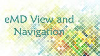 eMD Viewing & Navigation