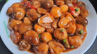 NẤM RƠM KHO TIÊU thơm ngon thấm vị đơn giản chay mặn đều dùng được