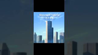 How to paint simple skyscraper! #jnjl23 #shorts #youtubeshorts