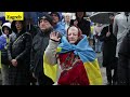 protesters across europe demonstrate against war in ukraine