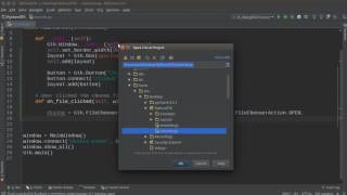 Python GUI Development with GTK+ 3 Tutorial 16 File Chooser Dialog